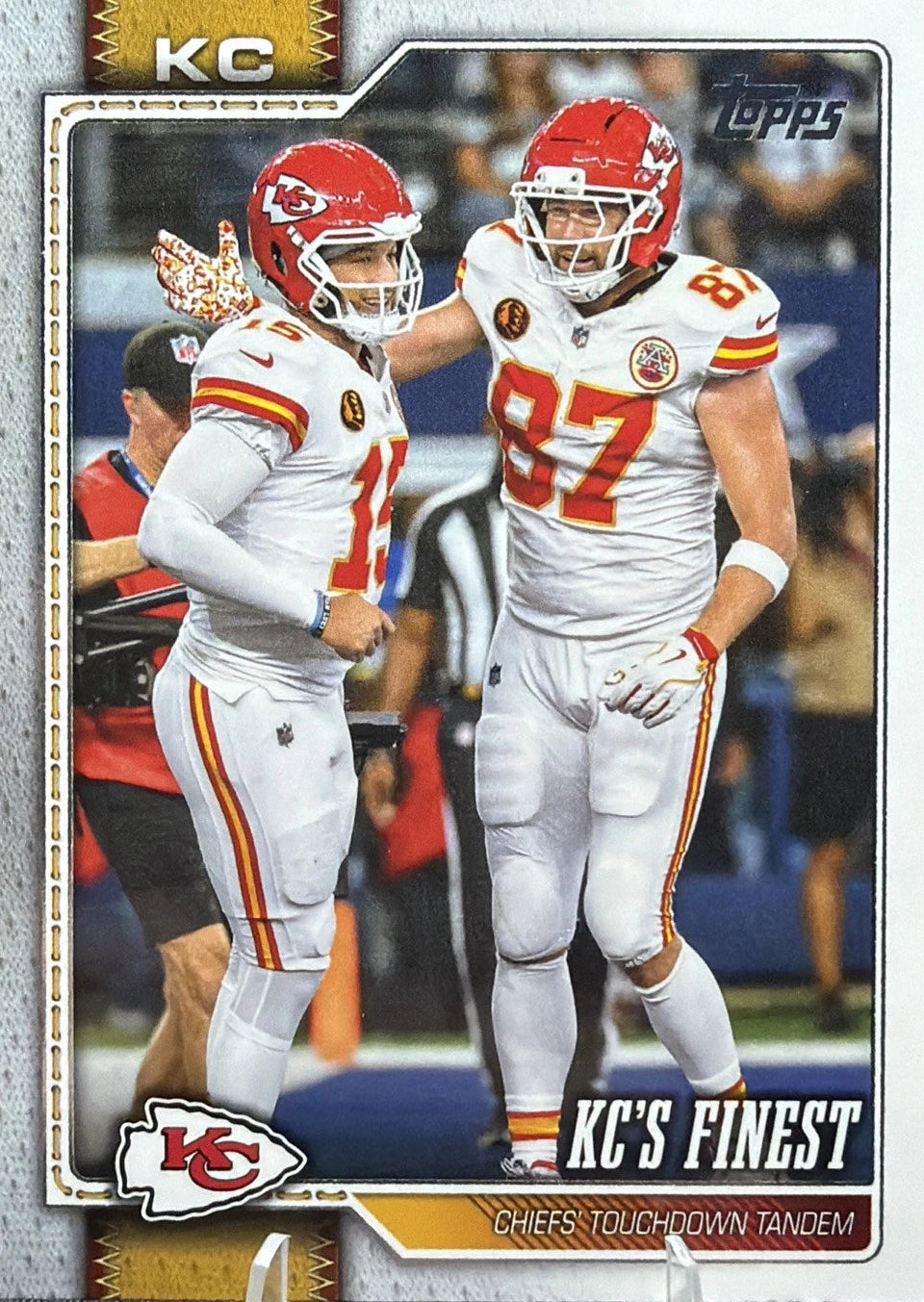 2026 Topps Flagship Football KC’s Finest #291 Mahomes/Kelce - KC Chiefs NFL NM