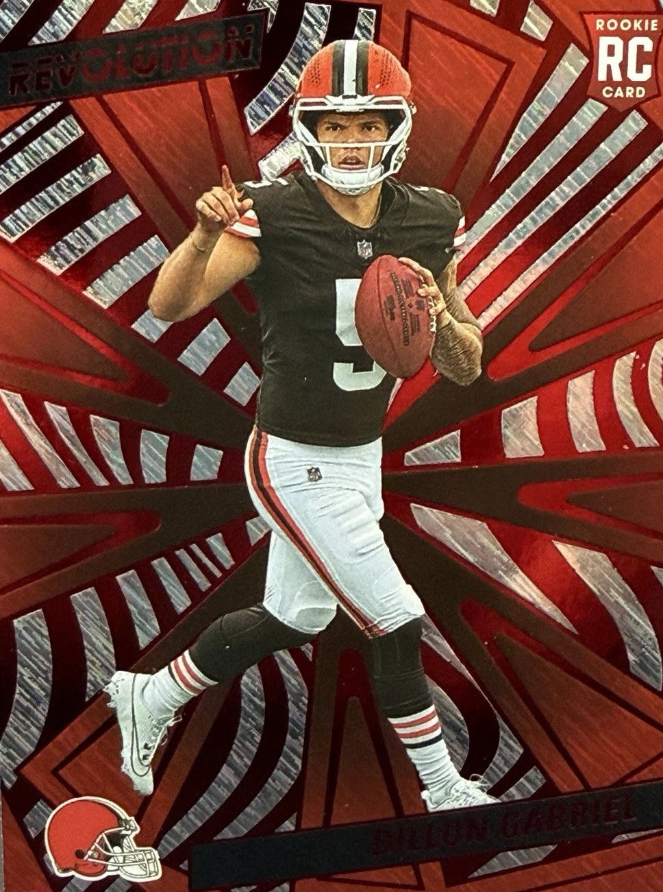2025 Panini Revolution - Rookies Dillon Gabriel #222 Red Storm (RC)