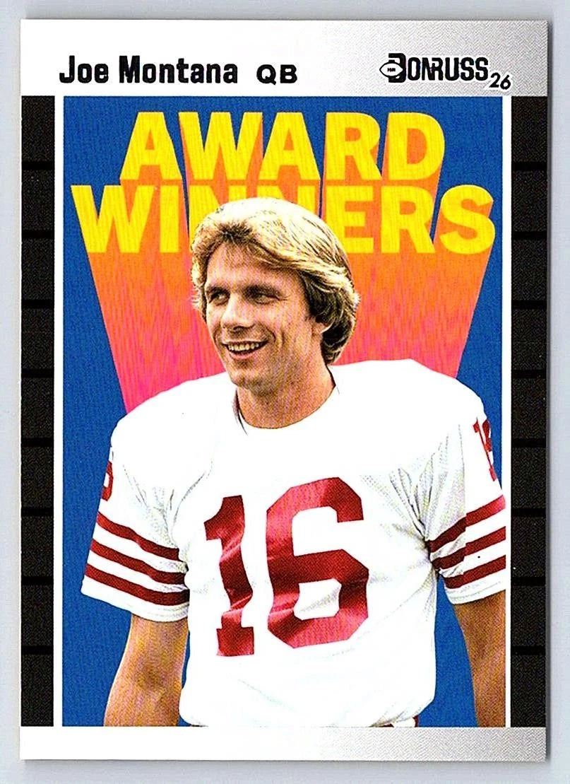 Joe Montana - San Francisco 49ers 2026 Panini Decades 90s Pop Culture #AW-JM