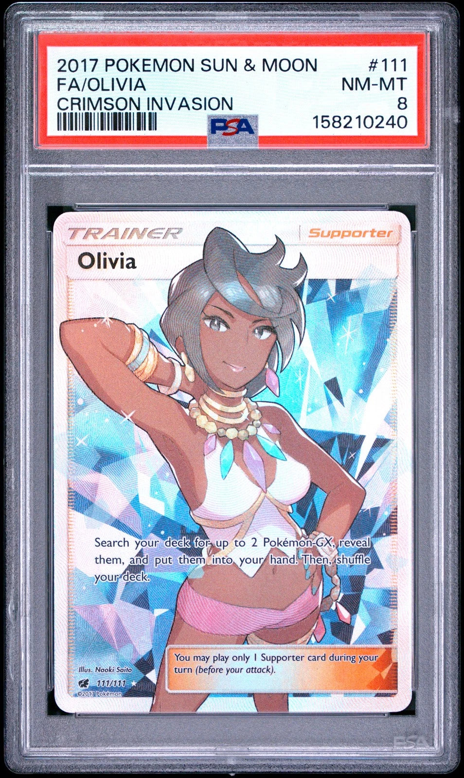 Olivia #111 Pokemon Crimson Invasion [PSA 10]