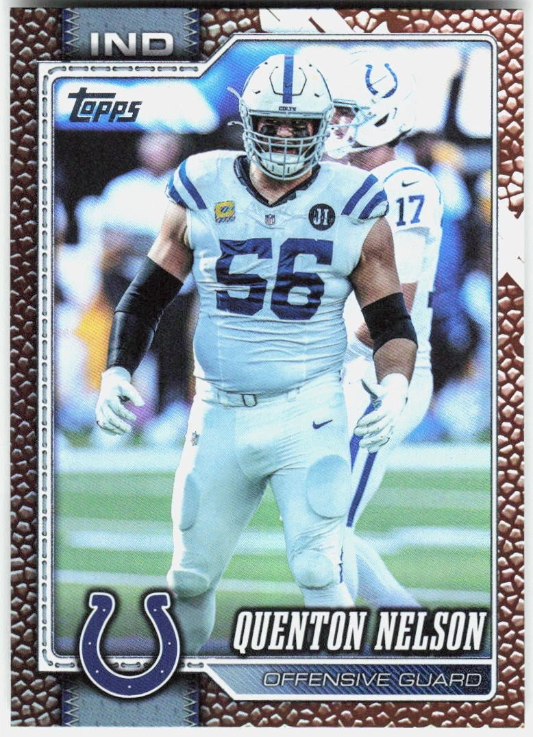 Quenton Nelson [Leather] #84 2026 Topps Flagship