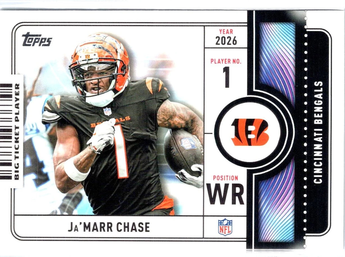 Ja'Marr Chase #BTP-9 2026 Topps Flagship Big Ticket Player