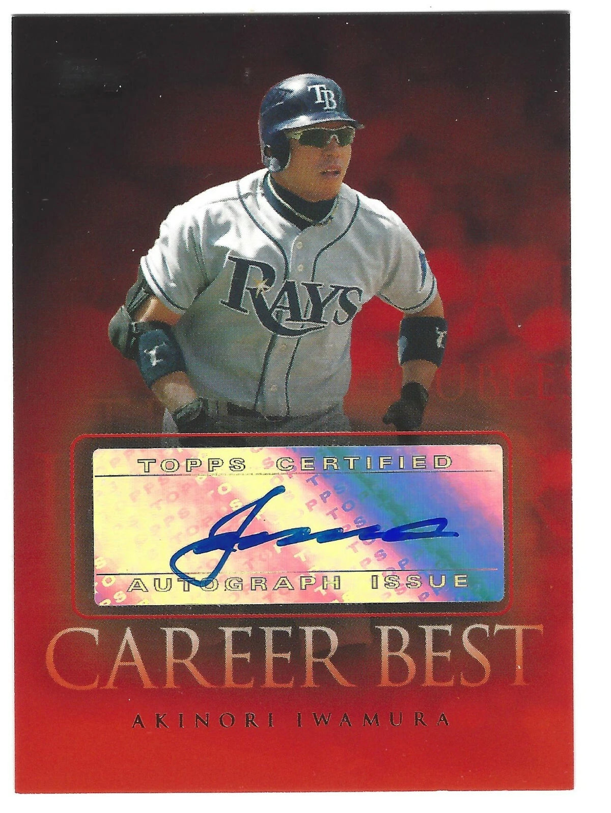 Akinori Iwamura 2009 Topps Career Best Autographs/Running Card# CBA-AI