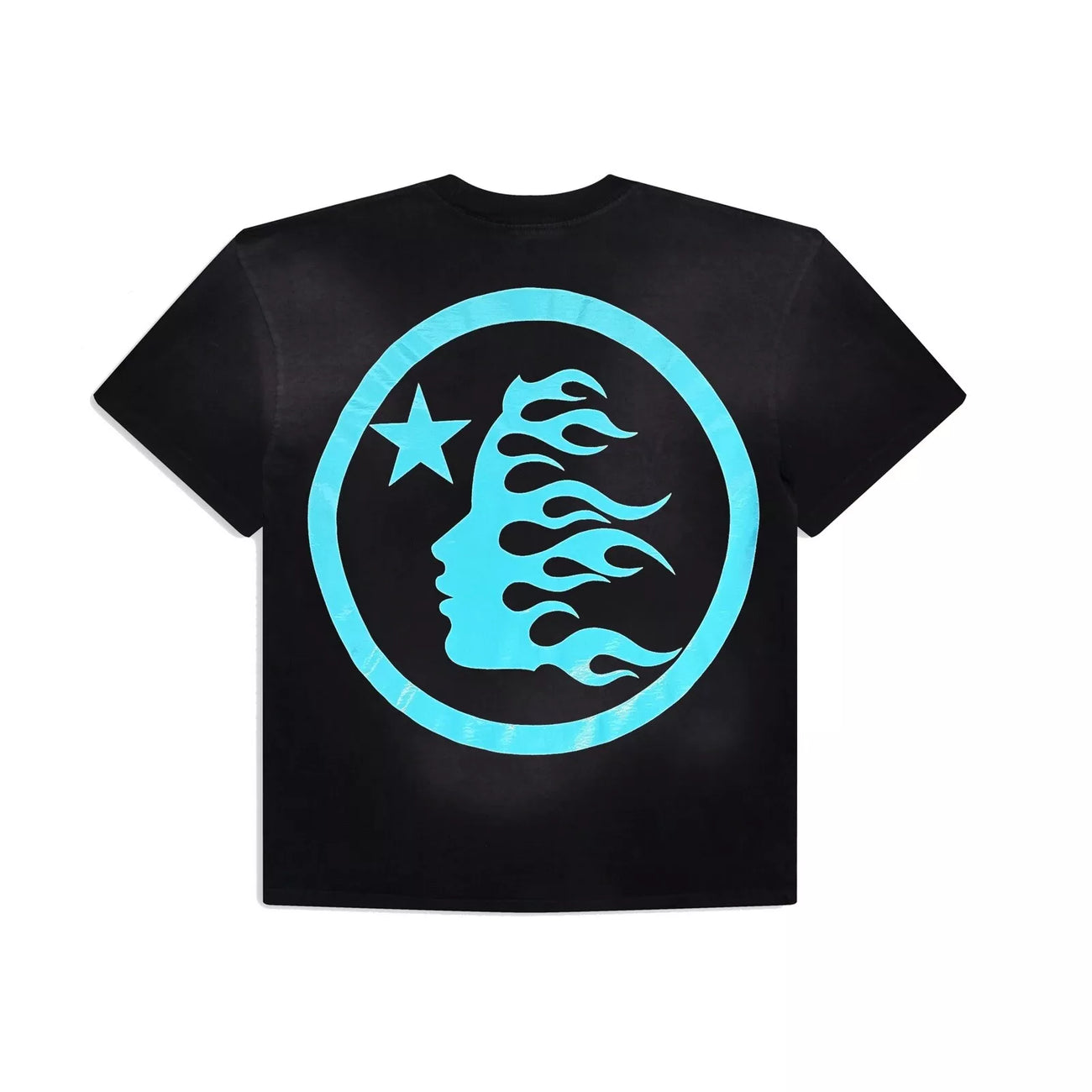 HS Gel Sport Logo T-Shirt Black/Light Blue