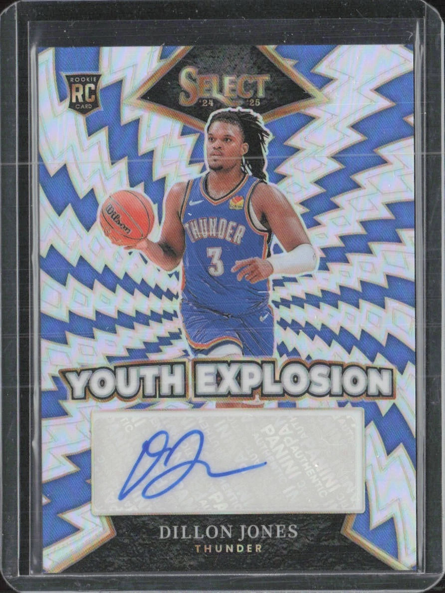 2024-25 Panini Select Youth Explosion Signatures Dillon Jones