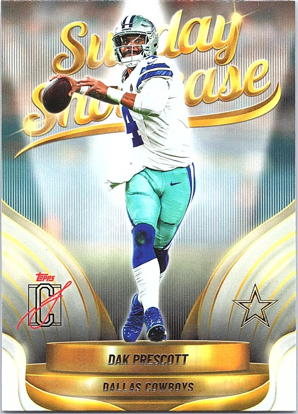 Dak Prescott #SS-16 2025 Topps Signature Class Sunday Showcase