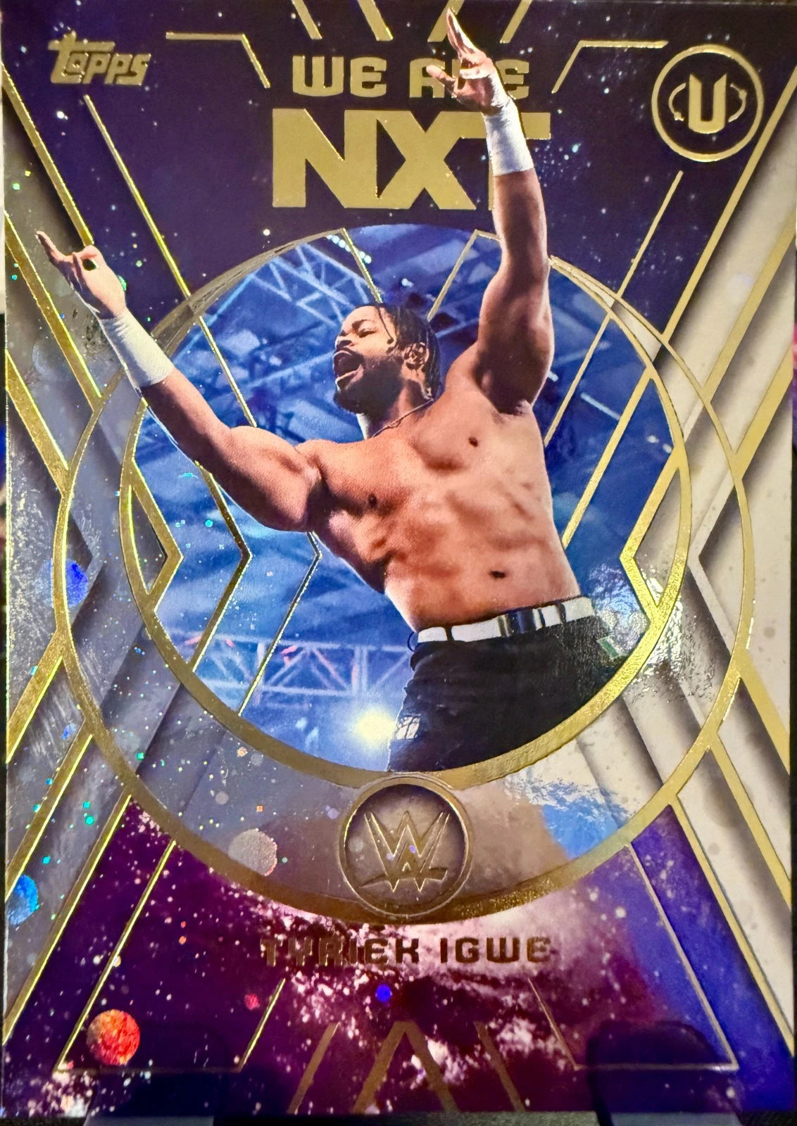 Tyriek Igwe [Galaxy] #NXT-25 2026 Topps Universe WWE We Are NXT