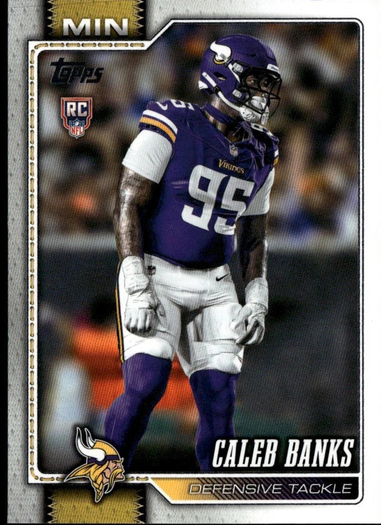 2026 Topps Football Base Caleb Banks RC Minnesota Vikings #384