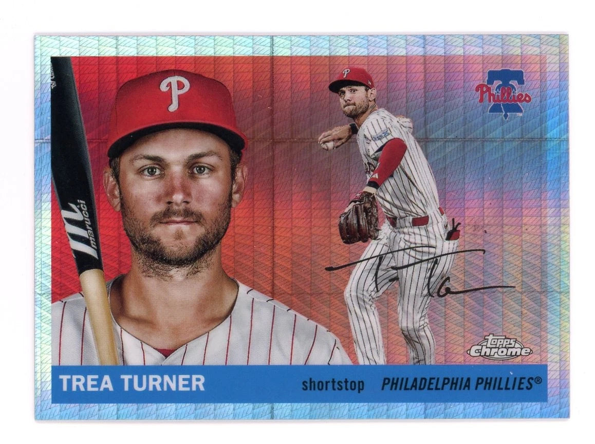 2025 Topps Chrome Platinum Prism Refractor Trea Turner #102