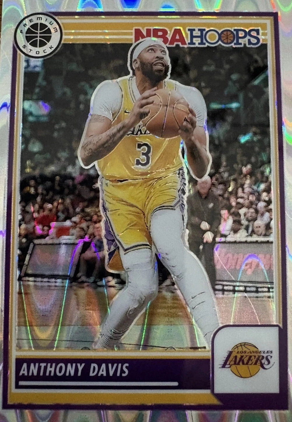 2023-24 Panini Nba Hoops Premium Stock - Anthony Davis #177 Silver Prizm