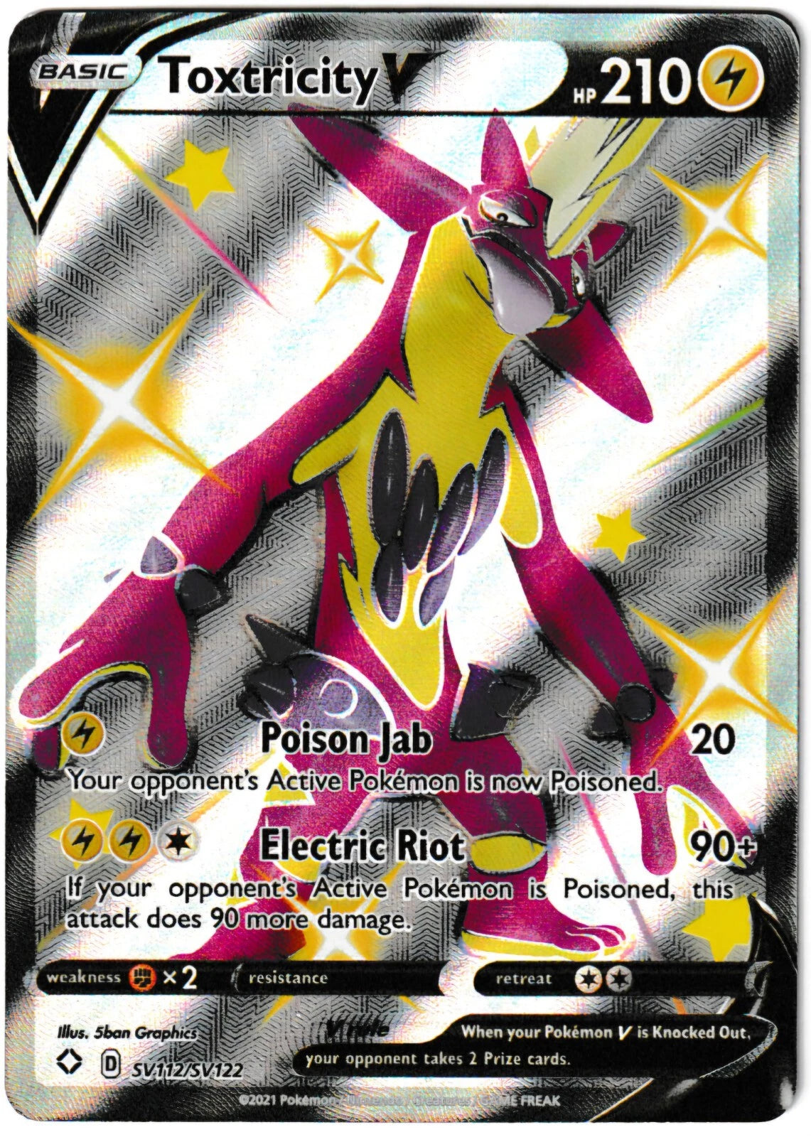 Toxtricity V #SV112 Pokemon Shining Fates