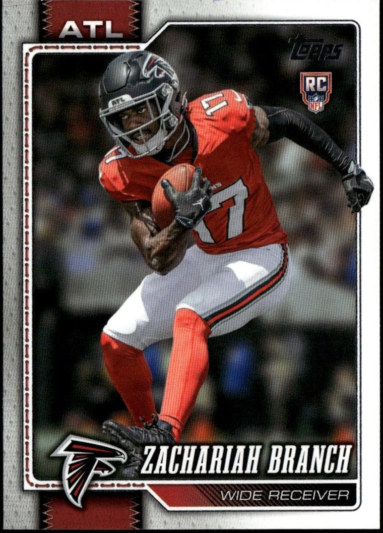 2026 Topps Football Base Zachariah Branch RC Atlanta Falcons #397