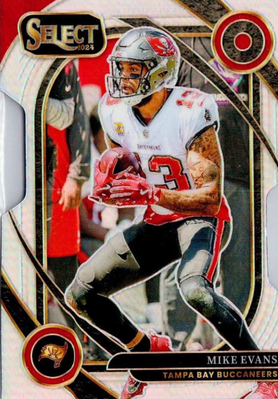 Mike Evans 2024 Panini Select #283 Silver Prizm Die Cut