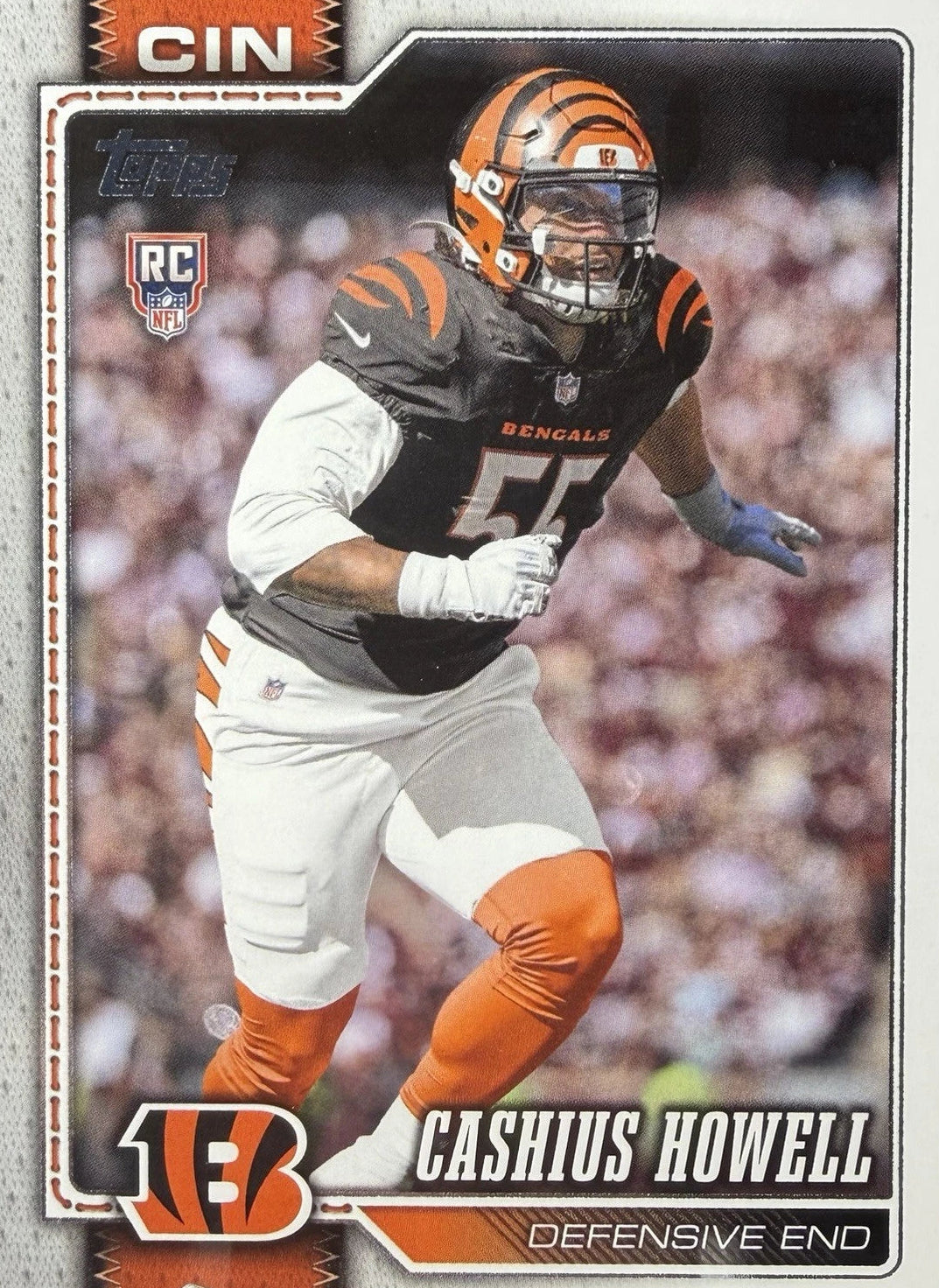 2026 Topps Flagship Football #357 Cashius Howell RC Rookie Base - Bengals