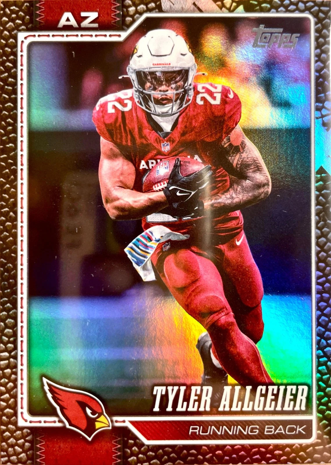 Tyler Allgeier [Leather] #204 2026 Topps Flagship