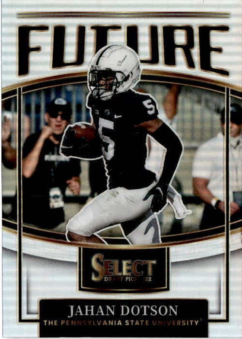 2022 Panini Select Draft Picks #F-JD Jahan Dotson Future Silver Prizm Penn State
