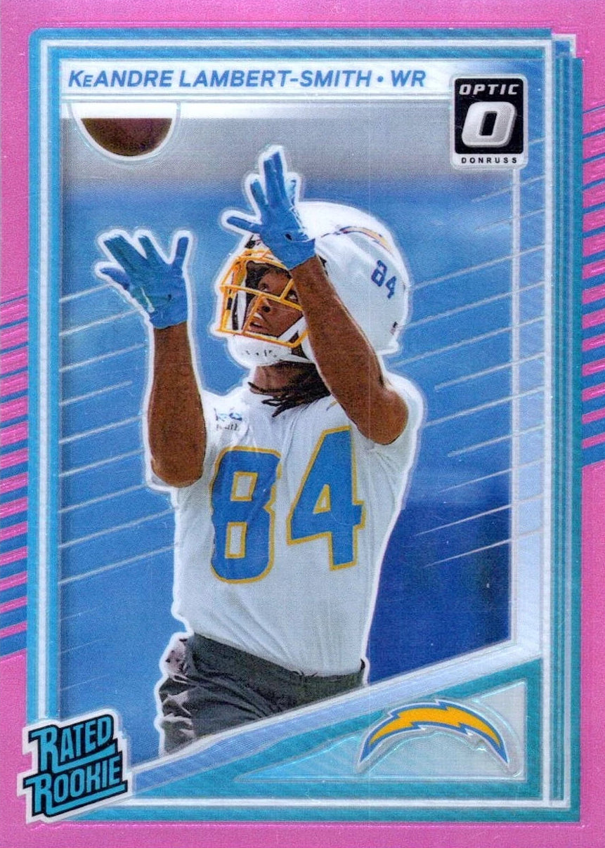 2025 Donruss #367 KeAndre Lambert-Smith Optic Rated Rookies Preview Pink