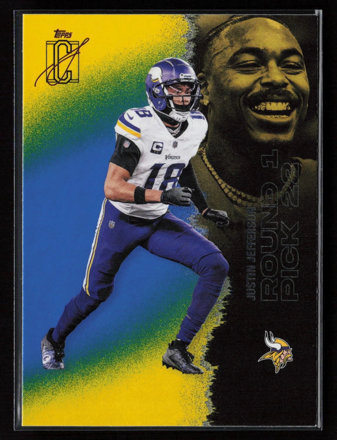 Justin Jefferson [Blue Yellow] #36 2025 Topps Signature Class