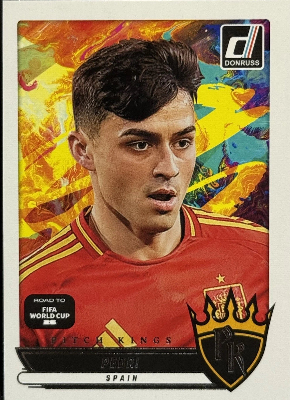 2025-26 Panini Donruss Road To FIFA World Cup Spain Pedri Pitch Kings Silver