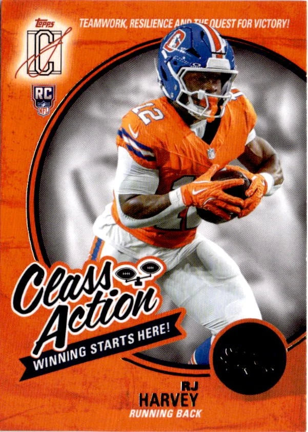 RJ Harvey #CA-10 2025 Topps Signature Class Action