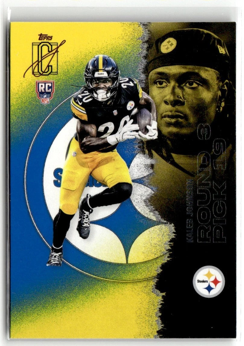 Kaleb Johnson [Blue Yellow] #114 [Rookie] 2025 Topps Signature Class