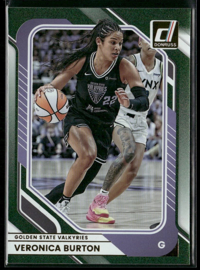 Veronica Burton [Green Shimmer] #72 2026 Panini Donruss WNBA