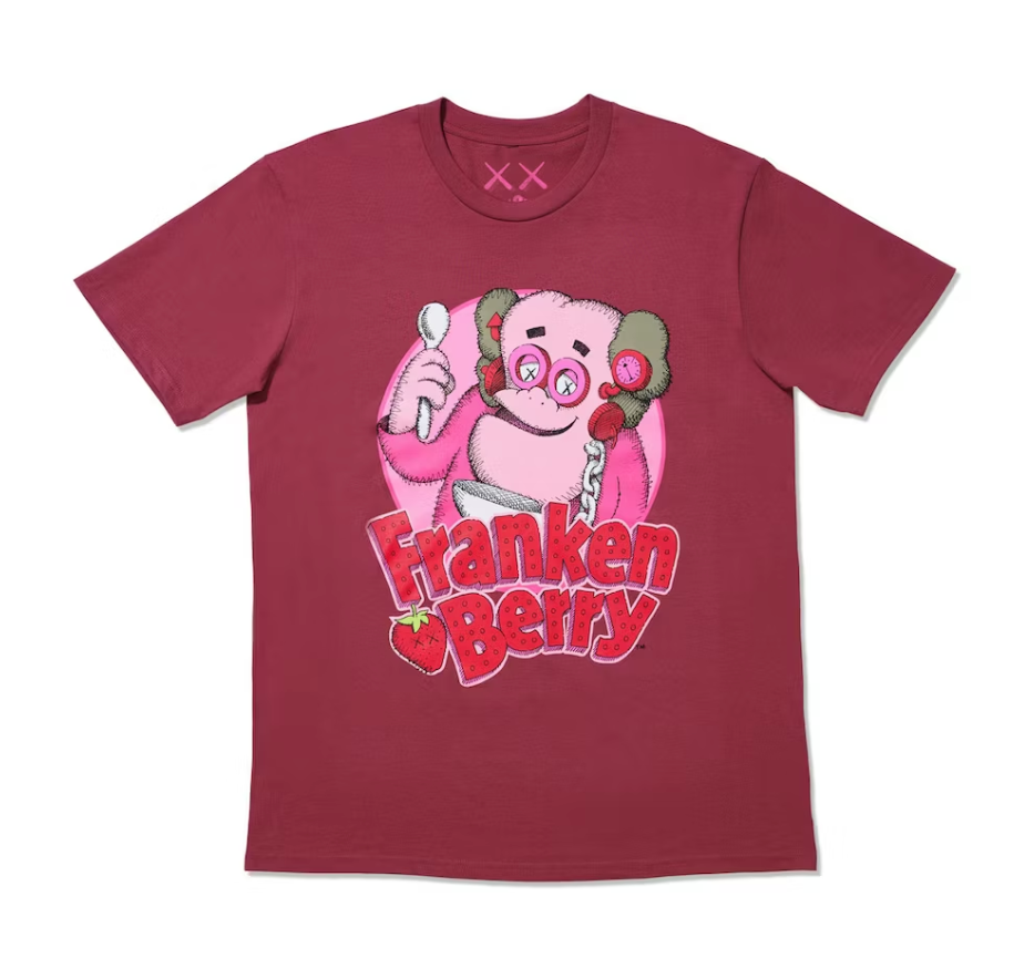 KAWS x Monsters Franken Berry T-shirt Red