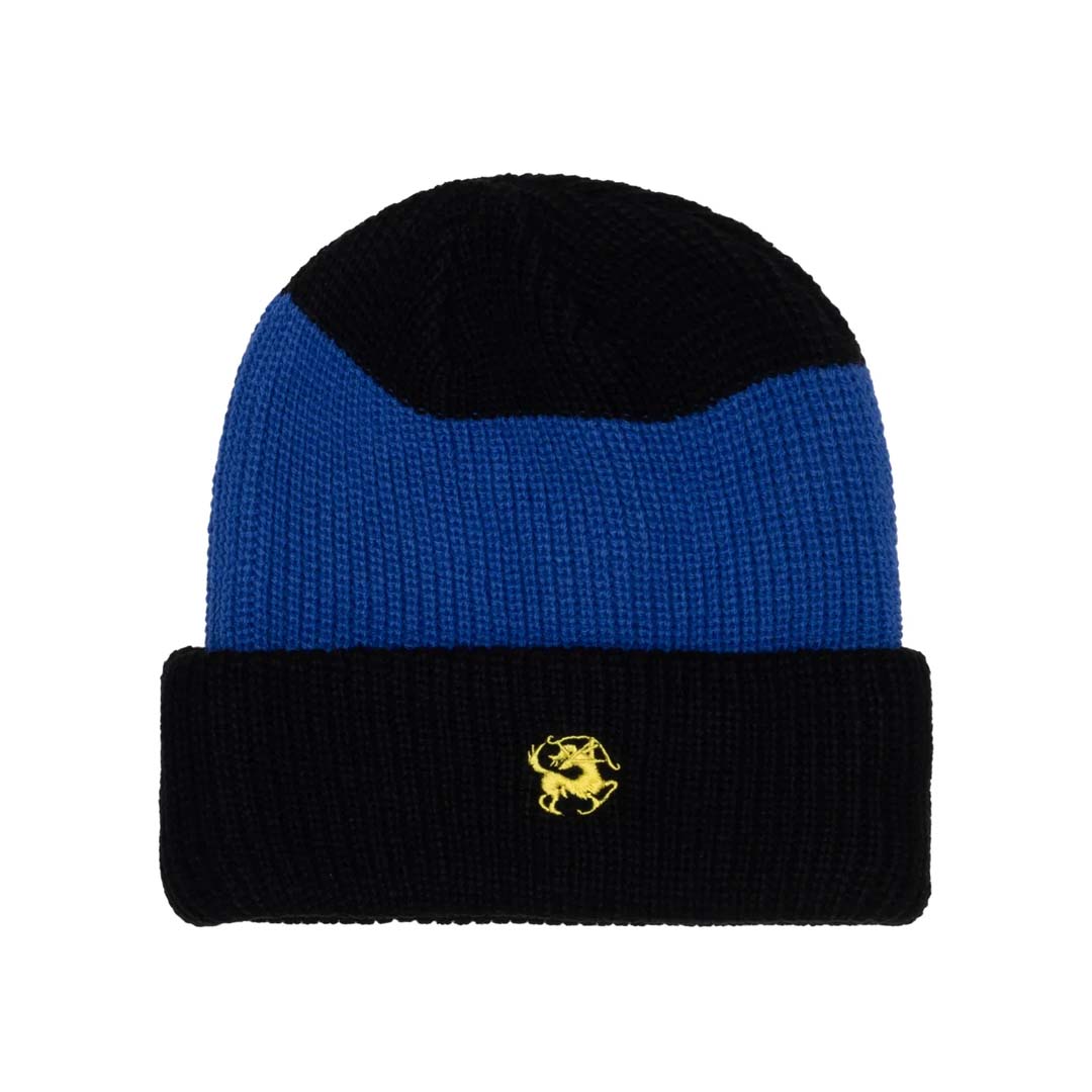 Sinclair Stripe Rib Beanie Black Blue Yellow