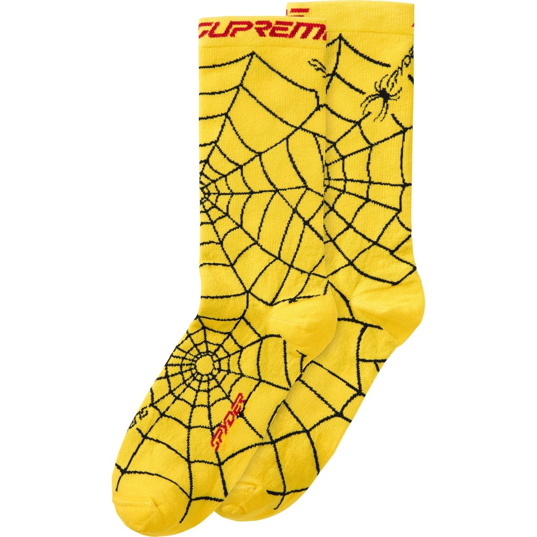Supreme Spyder Crew Socks (1 Pack) Yellow